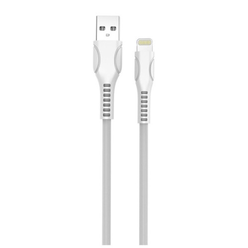 Дата кабель USB 2.0 AM to Lightning 1.0m line-drawing white ColorWay (CW-CBUL027-WH)