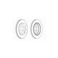 Гальмівний диск FERODO DDF1672C