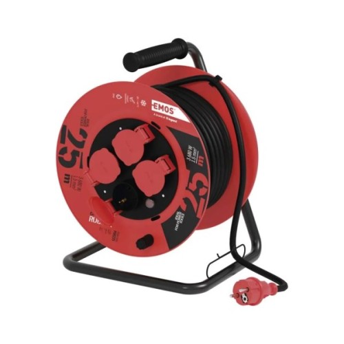 Мережевий подовжувач EMOS катушка 4 роз., 25 м (P08225)