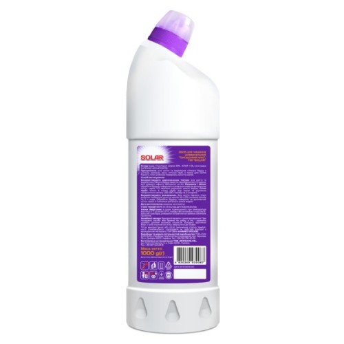Рідина для чищення ванн Solar Household Для сантехніки Цитрусовий мікс 1000 г (4820269930087)