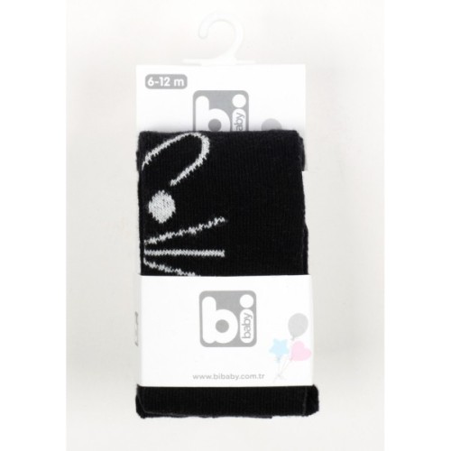 Колготки дитячі Bibaby із зайчиком (68312-74-black)