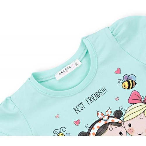 Футболка дитяча Breeze "BEST FRENDS" (11043-92G-green)
