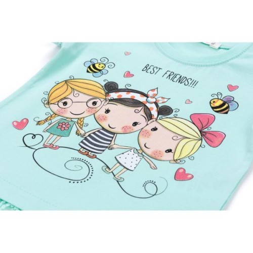 Футболка дитяча Breeze "BEST FRENDS" (11043-92G-green)