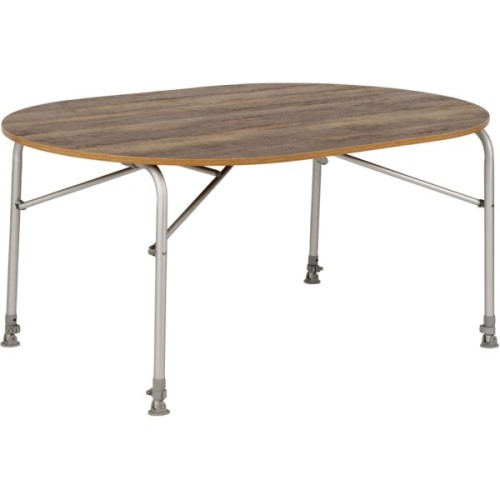 Туристичний стіл Bo-Camp Feather Овальний 130 x 90 cm Коричневий (1404466)