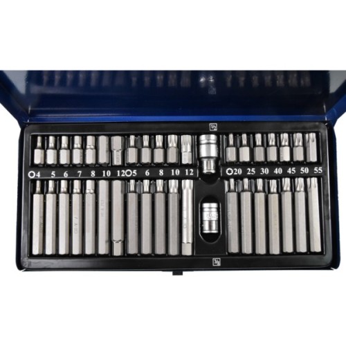 Набір біт Стандарт 10мм HEX, TORX, SPLINE 40шт. (SDBS0040)