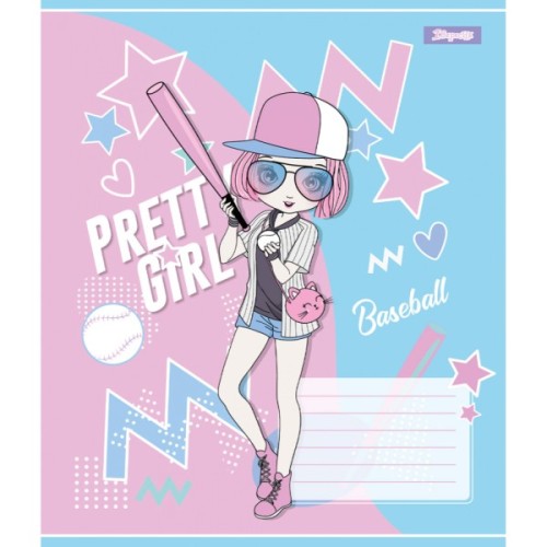 Зошит 1 вересня Pretty girl А5 12 аркушів лінія (767221)