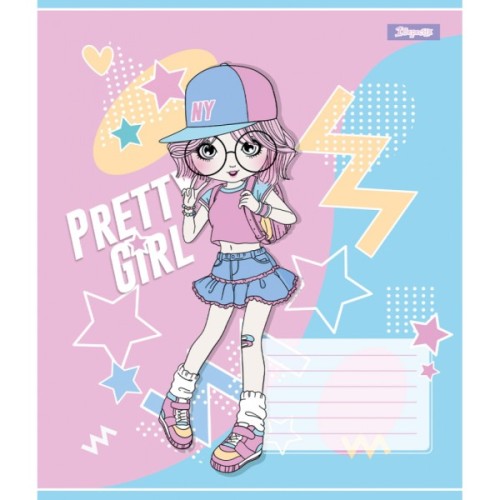 Зошит 1 вересня Pretty girl А5 12 аркушів лінія (767221)