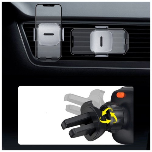 Універсальний автотримач Baseus Easy Control Clamp Car Mount Holder (A Set) Black (SUYK000001)