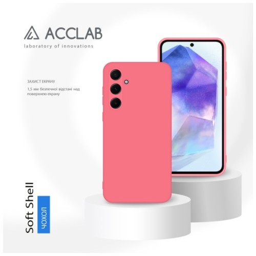 Чохол до мобільного телефона ACCLAB Silicone Case Samsung Galaxy A55 Pink (1283126601996)