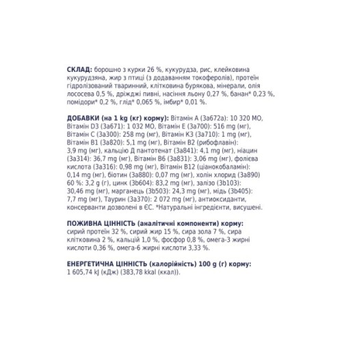 Сухий корм для кішок Club 4 Paws Преміум. Зі смаком курки 900 г (4820083909139)