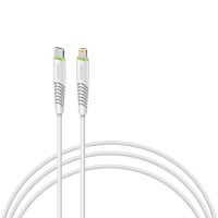 Дата кабель USB-C to Lightning 1.2m 18W white Intaleo (1283126504099)