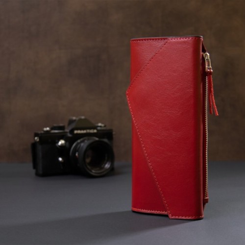 Гаманець Grande Pelle Червоний (11368)