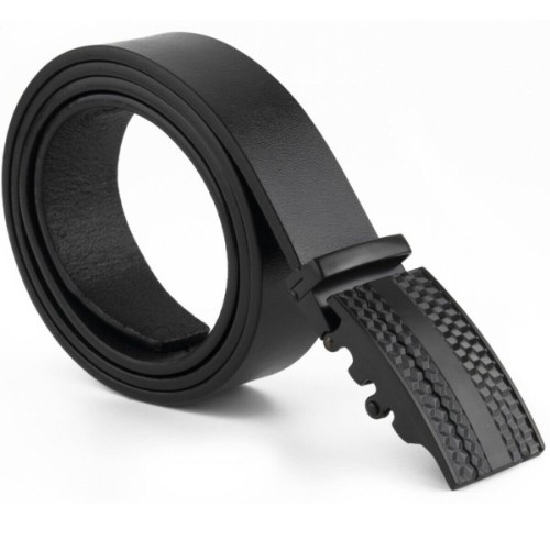 Ремінь Vintage Чоловічий з автоматичною пряжкою мозаїка Чорний (20299)