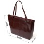 Сумка Vintage Шоппер з натуральної шкіри Коричнева (22103)