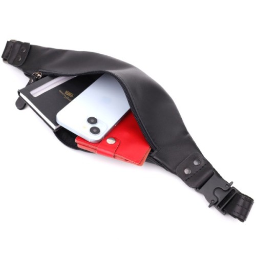 Сумка Shvigel З натуральної шкіри Чорна (23134)