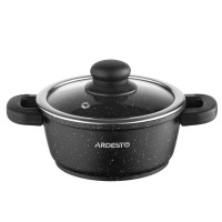 Каструля Ardesto Gemini Anzio, 1.2л, алюміній, чорний (AR2412GE)