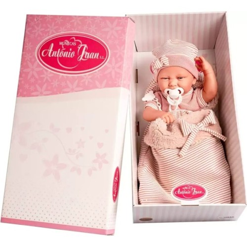 Пупс Antonio Juan Карла в ковдрі з м'яким вініловим тілом 42 см (5081)
