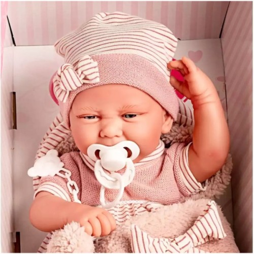 Пупс Antonio Juan Карла в ковдрі з м'яким вініловим тілом 42 см (5081)