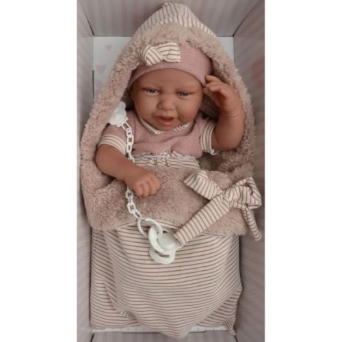 Пупс Antonio Juan Карла в ковдрі з м'яким вініловим тілом 42 см (5081)