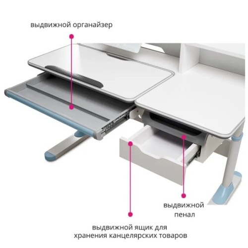 Парта FunDesk (1+1+1) (FIORE II BLUE)