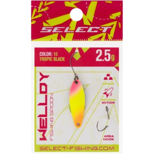 Блешня Select Welldy 2.5g 31mm 15 Tropic Black (1870.81.09)