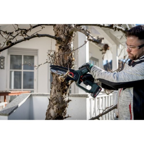 Ланцюгова пила Metabo MS 18 LTX 15 18V, 2Ah, шина 15см. кейс (600856500)
