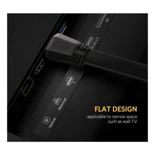 Кабель мультимедійний HDMI M to HDMI M 2.0m V2.0 4K black Ugreen (UGR-70159)