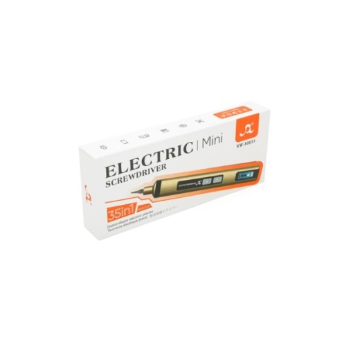 Викрутка акумуляторна Voltronic SW-80033, біти, 30шт., лопатка, пінцет, подовжувач, тримач 115мм, біти S2, Case (SW-80033)