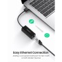 Перехідник USB 2.0 AM to RJ45 Ethernet 100Mbps CR110 Ugreen (20254)