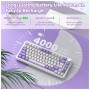 Клавіатура Attack Shark X85PRO RGB Wireless/Bluetooth/USB UA Lavender (X85PROL_AS)