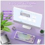 Клавіатура Attack Shark X85PRO RGB Wireless/Bluetooth/USB UA Lavender (X85PROL_AS)
