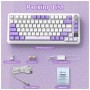 Клавіатура Attack Shark X85PRO RGB Wireless/Bluetooth/USB UA Lavender (X85PROL_AS)