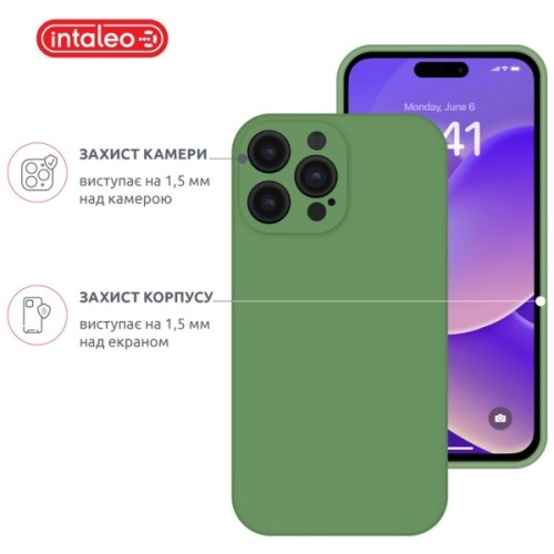 Чохол до мобільного телефона Intaleo SoftShell Apple iPhone 14 Pro Green (1283126562396)