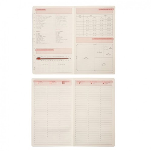 Тижневик Leo planner датований 2026 "Alpha", м‘який, бордовий, 352 сторінки (252630)