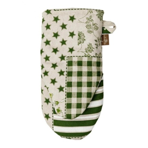 Кухонна прихватка Прованс Рукавичка Печворк зелений Господиня (031512)