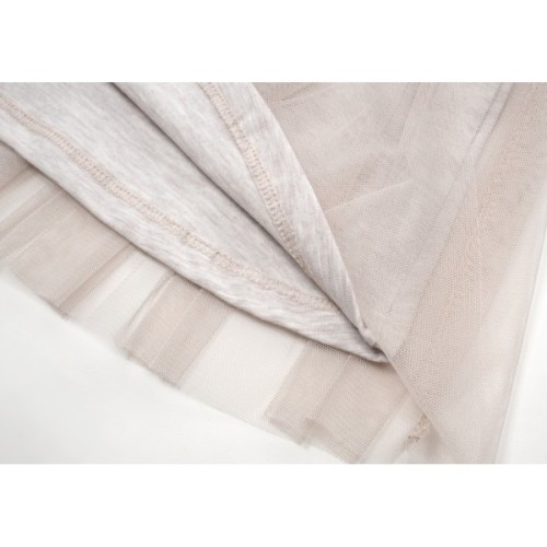 Плаття дитяче POP FASHION з фатиновою спідницею з єдинорогом (6738-98G-beige)