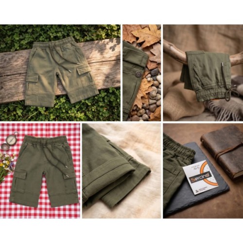 Шорти дитячі Sercino трикотажні (24282-110B-green)