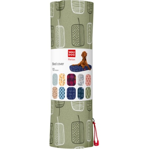 Чохол на матраци для тварин WAUDOG Relax Зелене листя М 80х55 см (1309-0108)