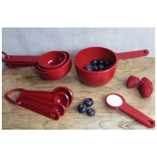 Аксесуар кухонний KitchenAid Набір мірних ложок Universal, 4 шт, 59/79/118/237 мл, червоний (KQG058OHERE)