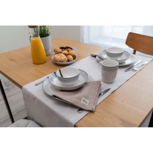 Салатник Ardesto Siena 11.5см, порцеляна, біло-сірий (AR2914SW)