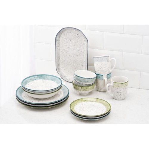 Салатник Ardesto Siena 11.5см, порцеляна, біло-сірий (AR2914SW)