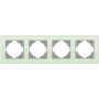 Рамка Videx BINERA зелене скло 4 поста (VF-BNFRG4H-GR)