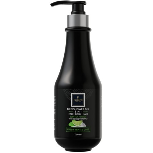 Гель для душу Famirel Для чоловіків 3 в 1 Зимова сила з м'ятою та лаймом 750 мл (7290114085144)
