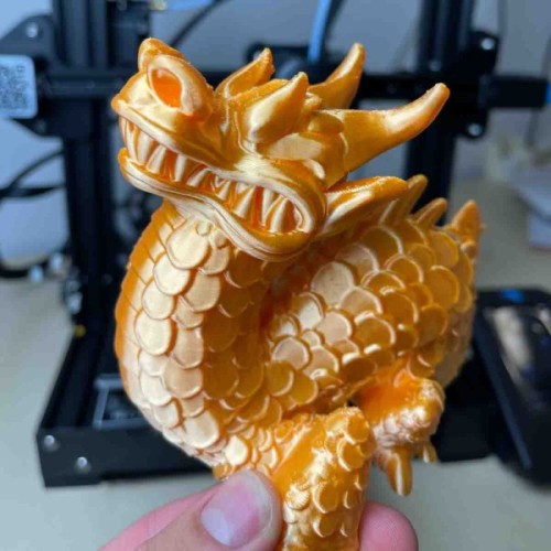 Пластик для 3D-принтера AzureFilm PLA SILK 1,75mm 1kg Flame Orange (FL171-2010)