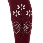 Колготки дитячі BNM з квітами зі страз (M0C0302-1163-9G-red)