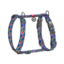 Шлея для собак WAUDOG Nylon анатомічна H-подібна з QR-паспортом "Інжир" пластиковий фастекс, M (344-4053)