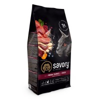 Сухий корм для кішок Savory Adult Cat Steril Fresh Turkey and Duck 2 кг (4820232631591)