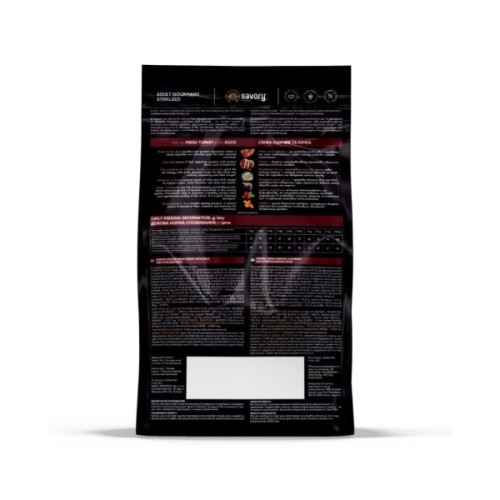 Сухий корм для кішок Savory Adult Cat Steril Fresh Turkey and Duck 2 кг (4820232631591)