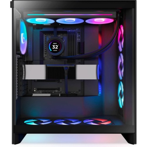Корпус для ПК NZXT H7 Flow RGB All Black (CM-H72FB-R1)