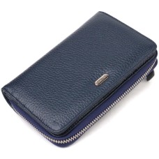 Портмоне Canpellini З натуральної шкіри Синє (21715)
